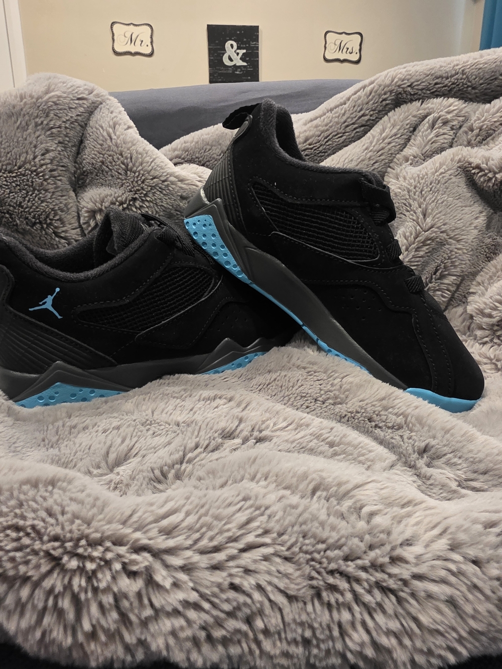 Air Jordan MVP 92 in the "Gamma Blue" (or Black/Anthracite/Gamma Blue) color